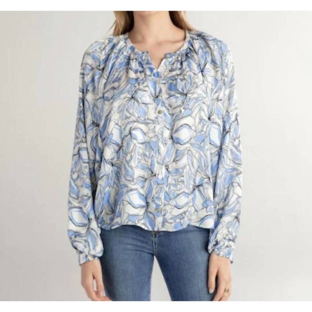 Red Haute Sky Print top Small